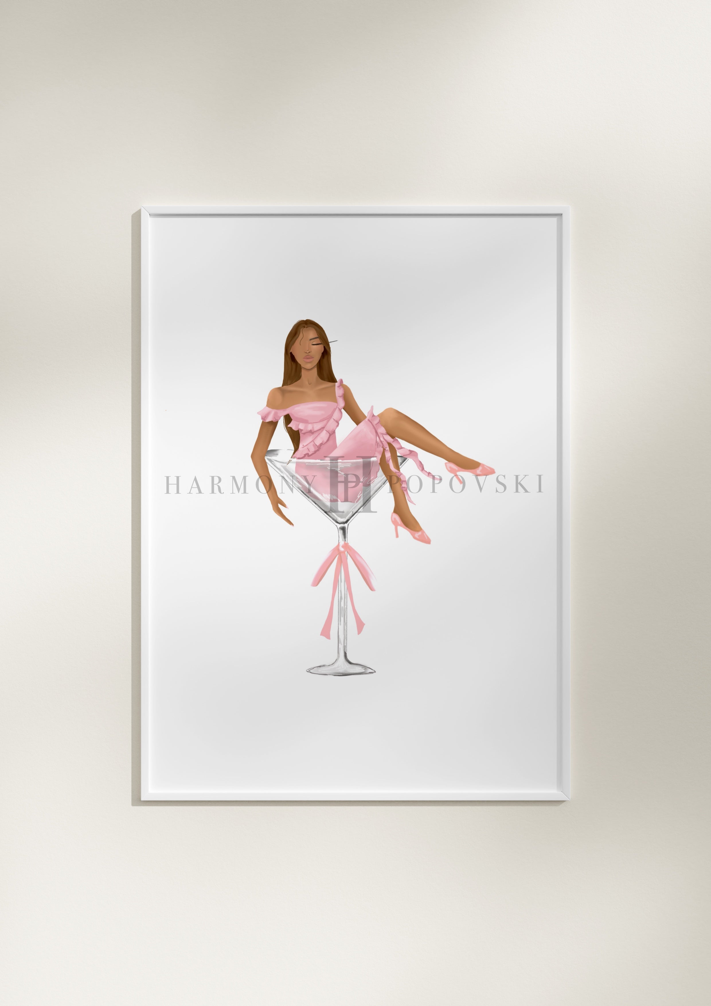 Baby Pink Martini Girl