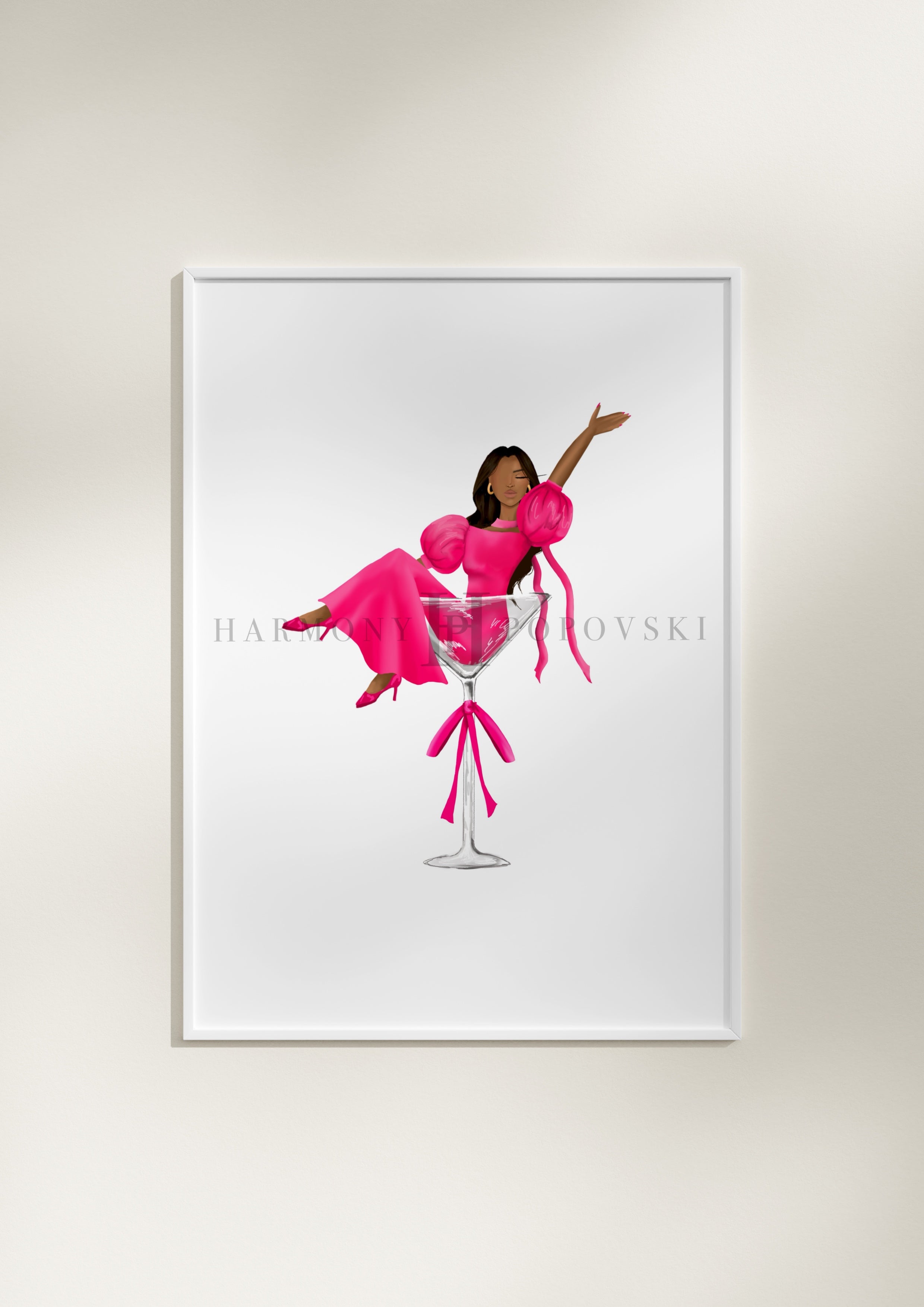 Hot Pink Martini Girl